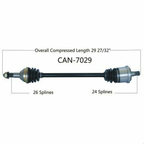 Wide Open OE Replacement CV Axle for CAN AM REAR MAVERICK XMR CAN-7029